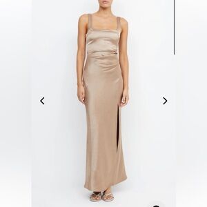 Bec & Bridge Golden Silk Dress - Dreamer
